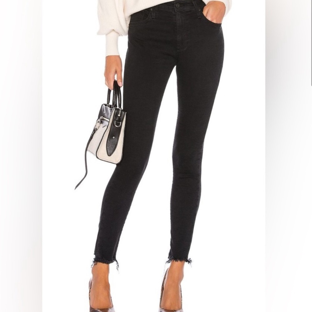 AG The Prima Ankle Black Skinny Jean